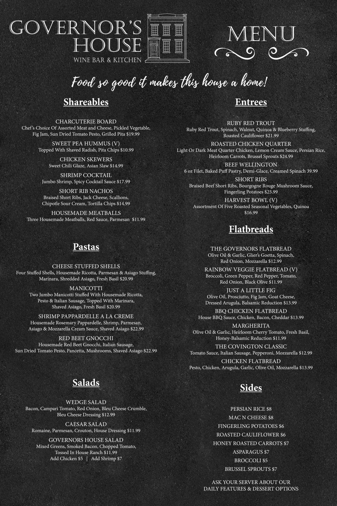 Restaurant Governor's House Wine Bar & Kitchen